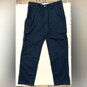 Men's WearGuard Navy Flat Front Cargo Work Pants 32x30